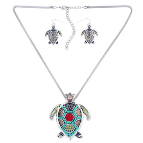 Sea Turtle Multicolor Jewelry Set - Free Shipping!