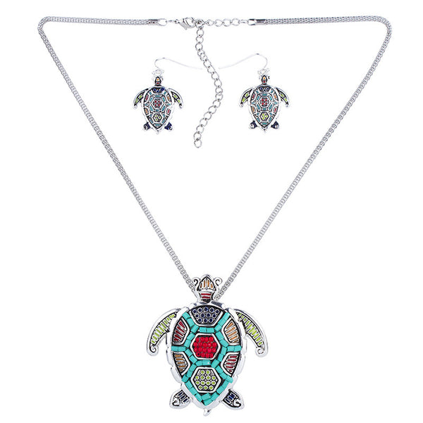 Sea Turtle Multicolor Jewelry Set - Free Shipping!