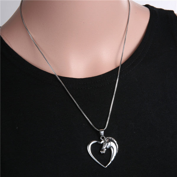 Love For Horses Heart Necklace - Free, Just Pay Shipping!
