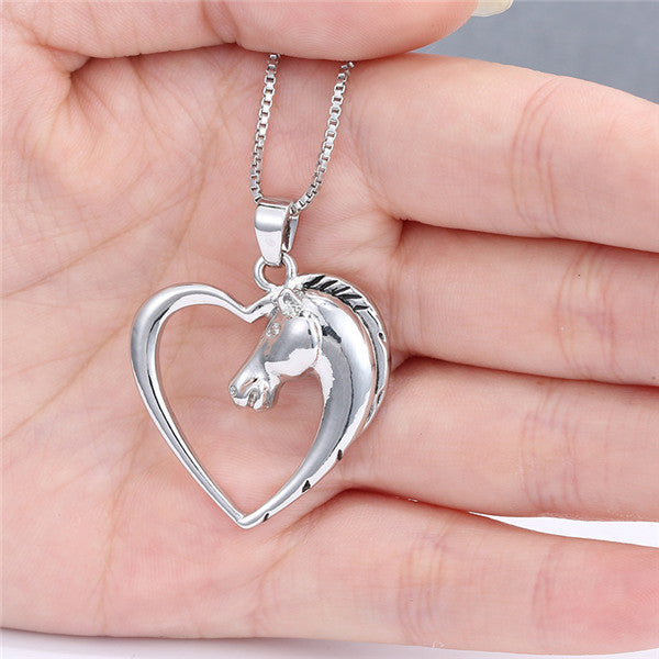 Love For Horses Heart Necklace - Free, Just Pay Shipping!