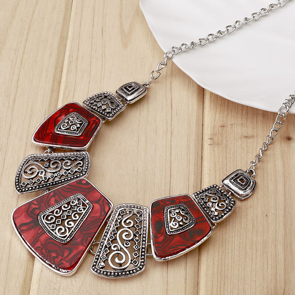 Vintage Silver Bohemian Choker Necklace