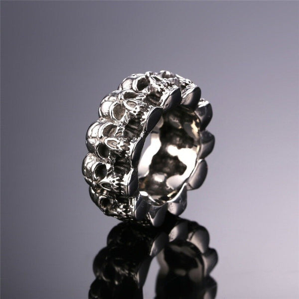 Gothic Skull Heads Ring