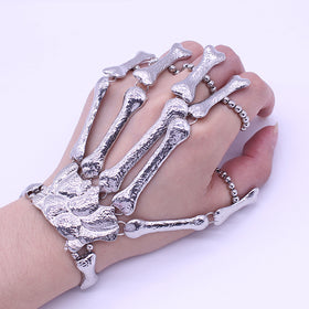 Gothic Punk Skull Finger Bracelet