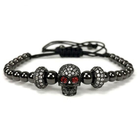 Unisex Skull Charm Bracelet