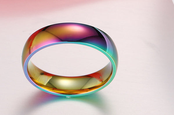 Rainbow Titanium Ring - Free Shipping!