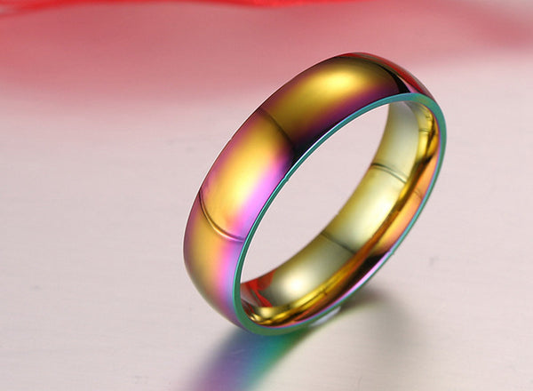 Rainbow Titanium Ring - Free Shipping!