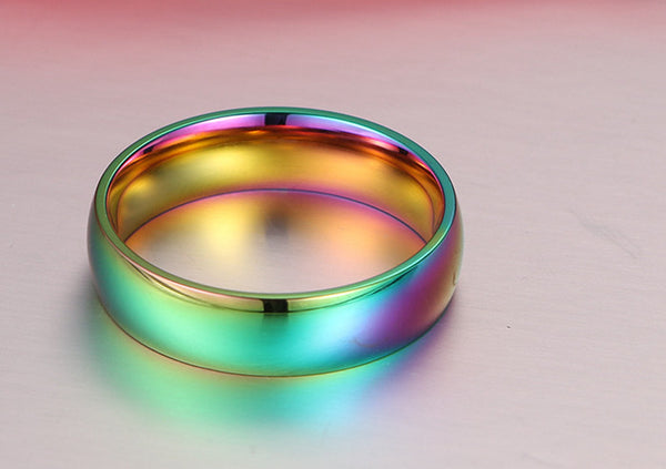 Rainbow Titanium Ring - Free Shipping!