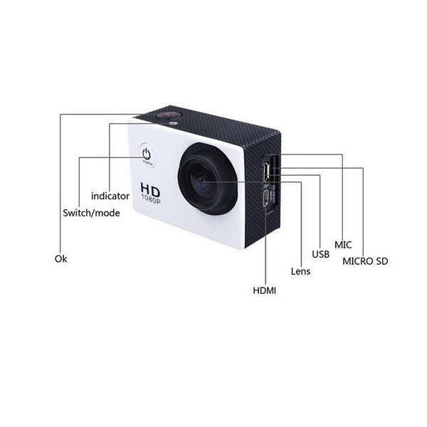 Full HD 1080p SJ5000 WIFI Series Waterproof Action Outdoor Camera - Free Shipping