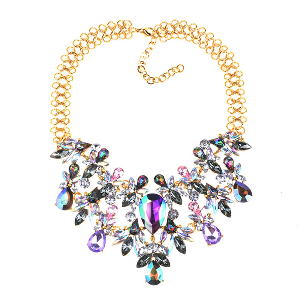 Women Fashion Luxury Choker Gem Statement Necklace