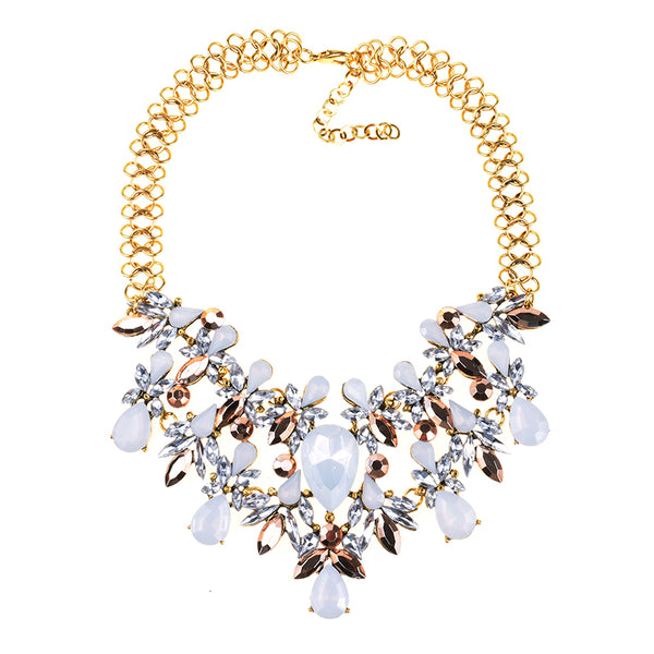 Women Fashion Luxury Choker Gem Statement Necklace
