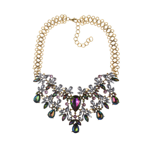 Women Fashion Luxury Choker Gem Statement Necklace