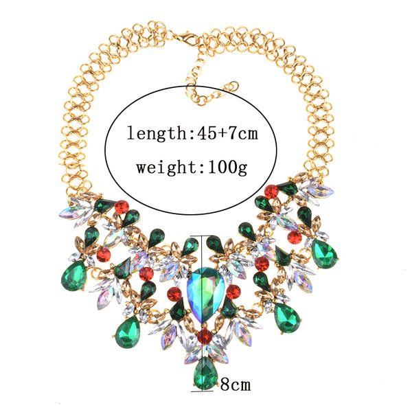Women Fashion Luxury Choker Gem Statement Necklace