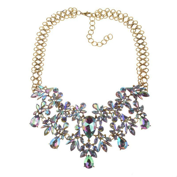 Women Fashion Luxury Choker Gem Statement Necklace
