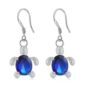 Sea Turtle Drop Pendant Hook Earrings - Free