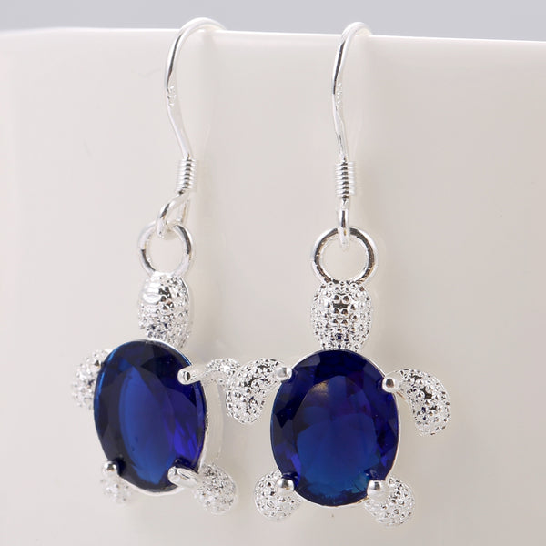 Sea Turtle Drop Pendant Hook Earrings - Free