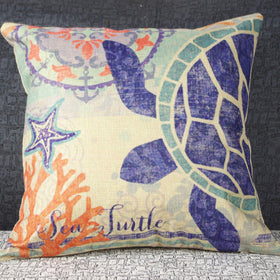 Decorative Home Sea Turtle Pillow Cover - Free Shipping