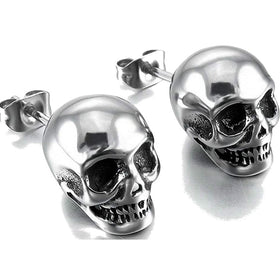 Skull Gothic Death Stud Earrings