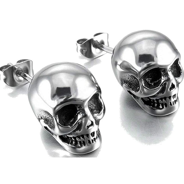 Skull Gothic Death Stud Earrings