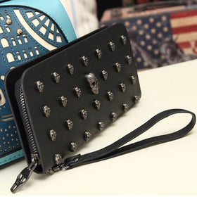 Skull Pattern Women Clutch Wallet