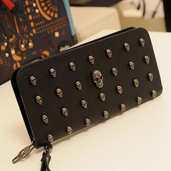 Skull Pattern Women Clutch Wallet