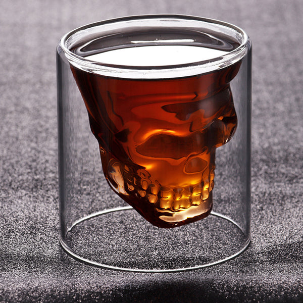 Set Of 4 Skull Shot Glasses (25ml)