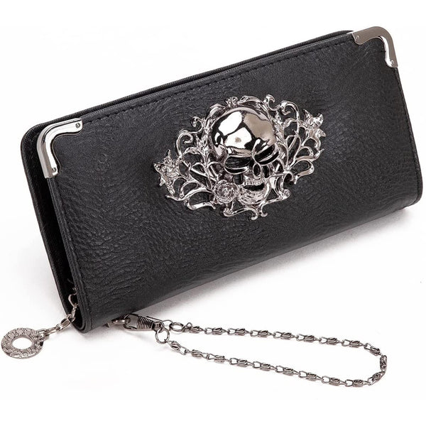 Skull Clutch Wallet