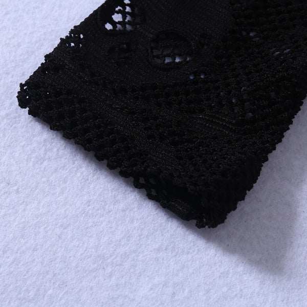 Skull Head Mesh Hollow Out Top