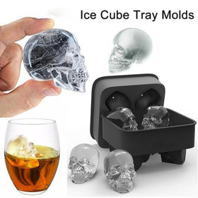 Skull Shape 3D Ice Cube Molder