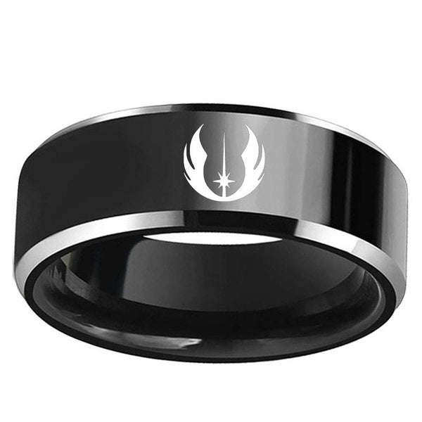Stainless Steel Black Ring - Free