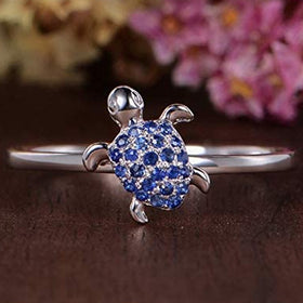Turtle Sapphire Ring