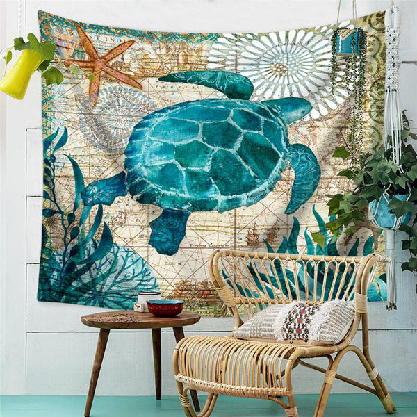Sea Turtle Decorative Tapestry