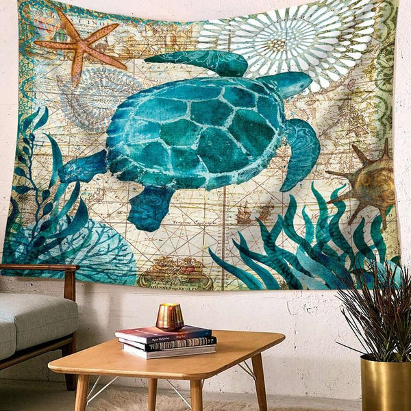Sea Turtle Decorative Tapestry