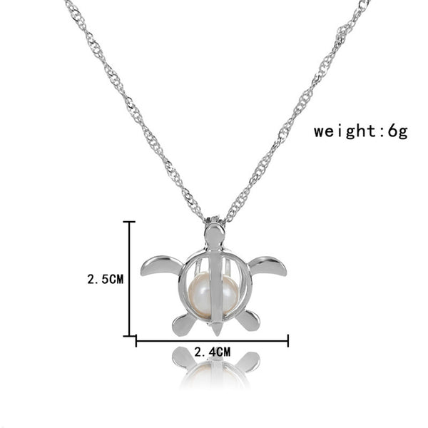 Glow In The Dark Sea Turtle Pendant Necklace