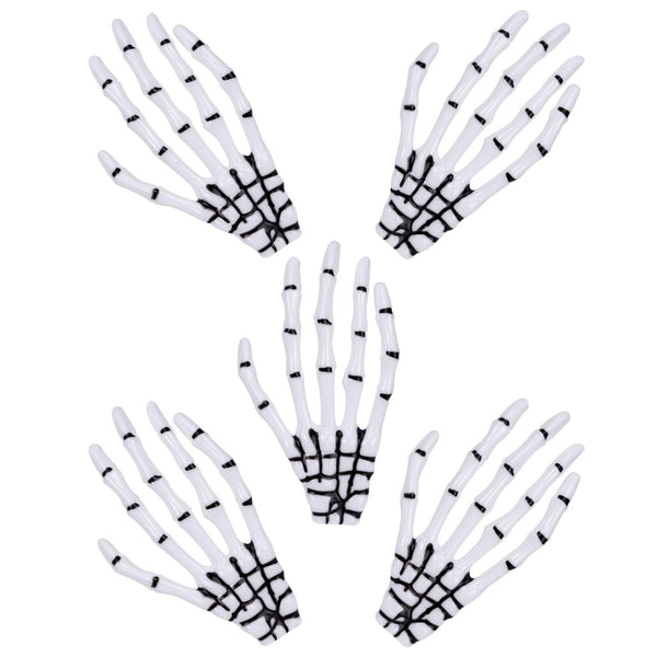 5Pcs Gothic Style Skull Hair Claws Clips