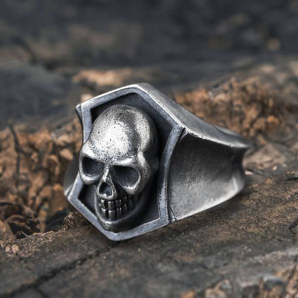 Vintage Men Skull Gothic Rings