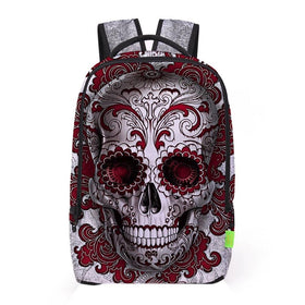 Unisex Skull Print Backpack