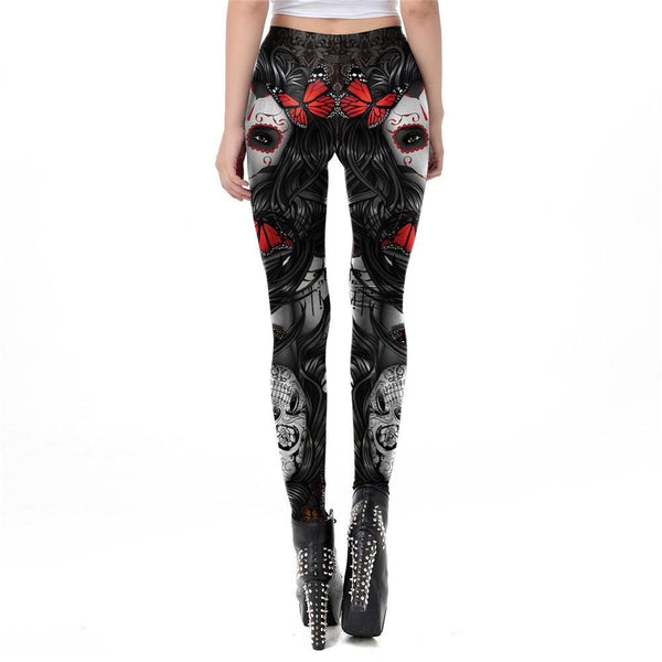 Skull Legging Rose Girl Skull Leggings