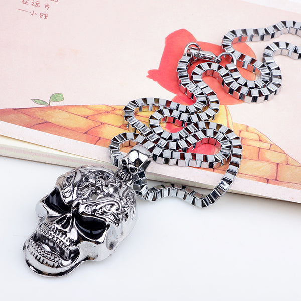 Stainless Steel Skull Necklace Pendant