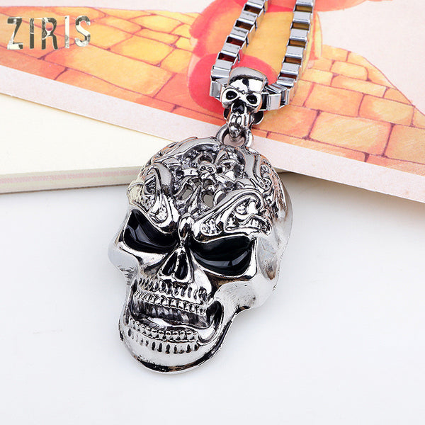 Stainless Steel Skull Necklace Pendant