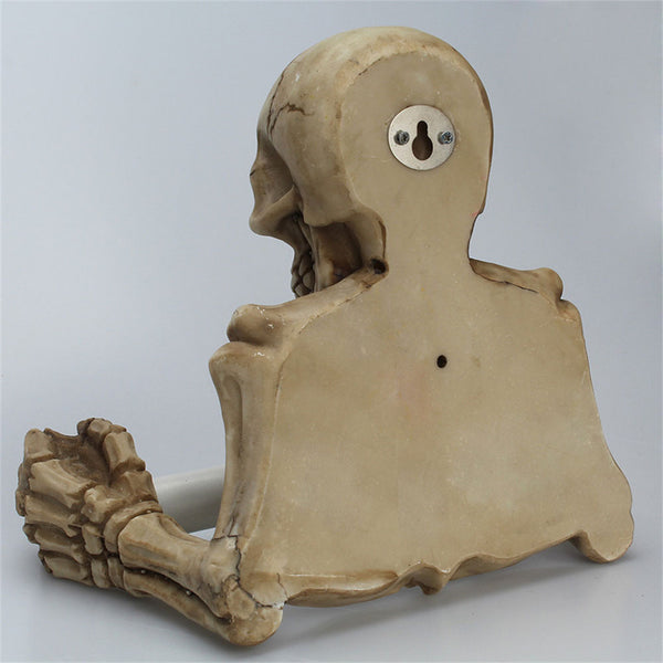Skull Toilet Paper Holder Wall Mount