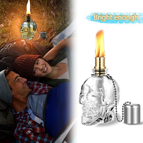 Skull Glass Decanter Lantern