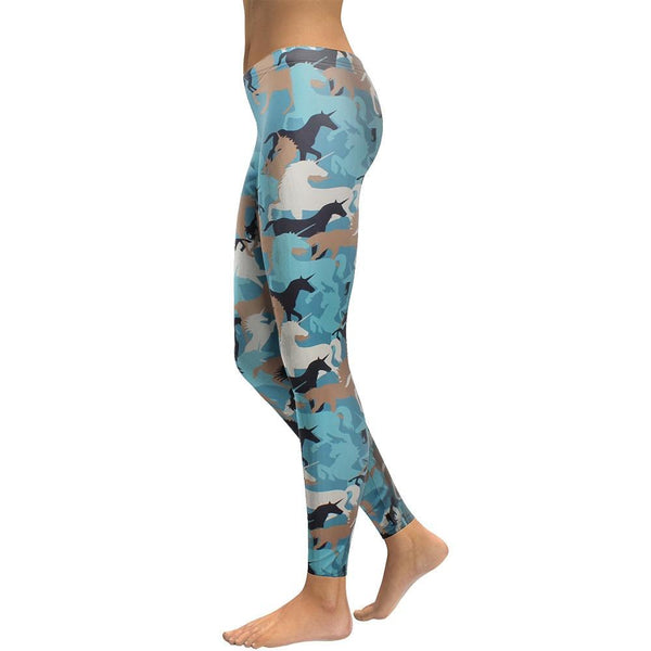 Digital Print Elastic Horse Leggings