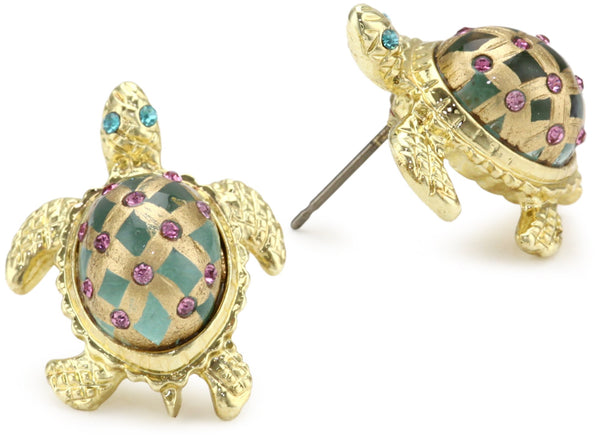 Sea Excursion Turtle Stud Earrings