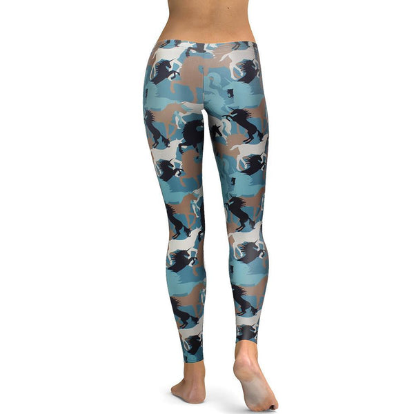 Digital Print Elastic Horse Leggings