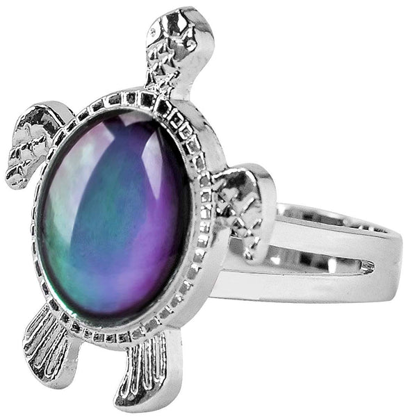 Sea Turtle Color Changing Adjustable Ring
