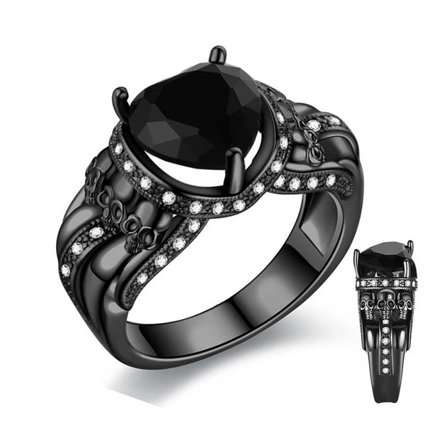 Triple Threat Skull Ring