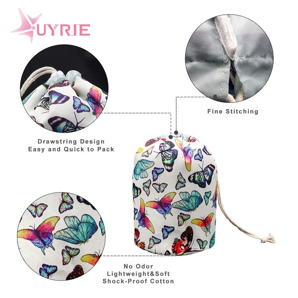 Portable Butterfly Makeup Toiletry Cosmetic Travel Organizer Bag
