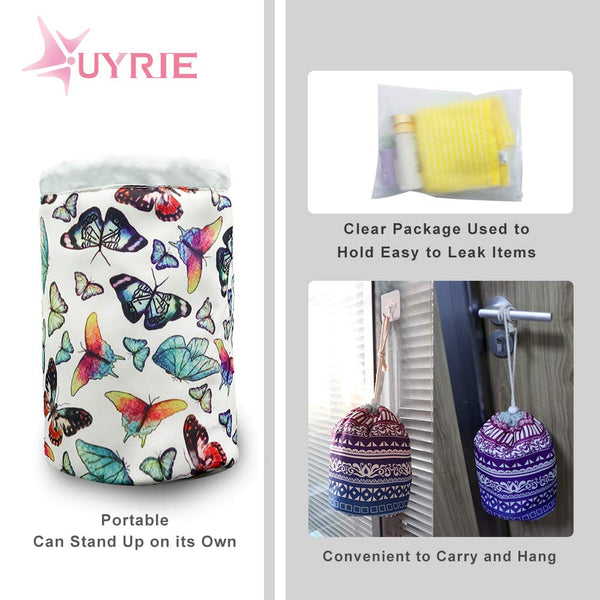 Portable Butterfly Makeup Toiletry Cosmetic Travel Organizer Bag