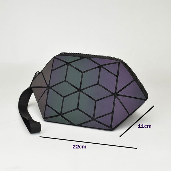 Abstract Sea Turtle Shell Luminous Makeup Bag