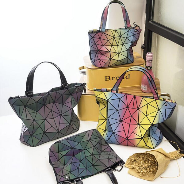 Luminous Abstract Sea Turtle Shell Color Changing Bag